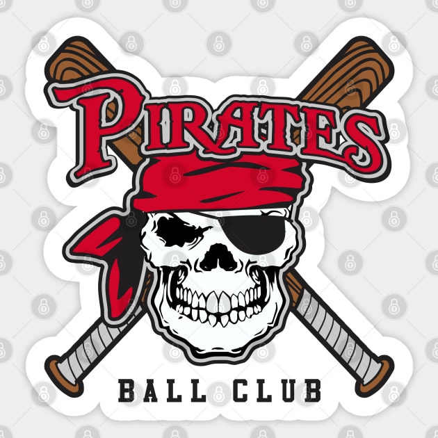 Pirates Ball Club Sticker by DavesTees